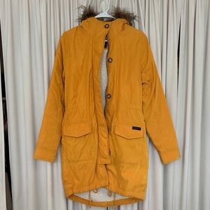 Abercrombie & Fitch Mustard Jacket with Fleece Lining